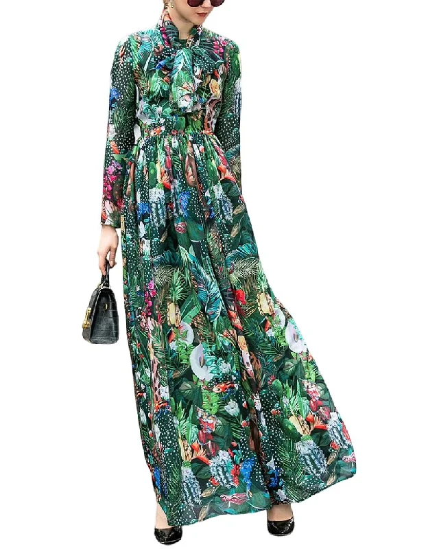 Women's Contemporary Clothing Score Big on Glamorous Red - Carpet Styles BURRYCO Maxi Dress