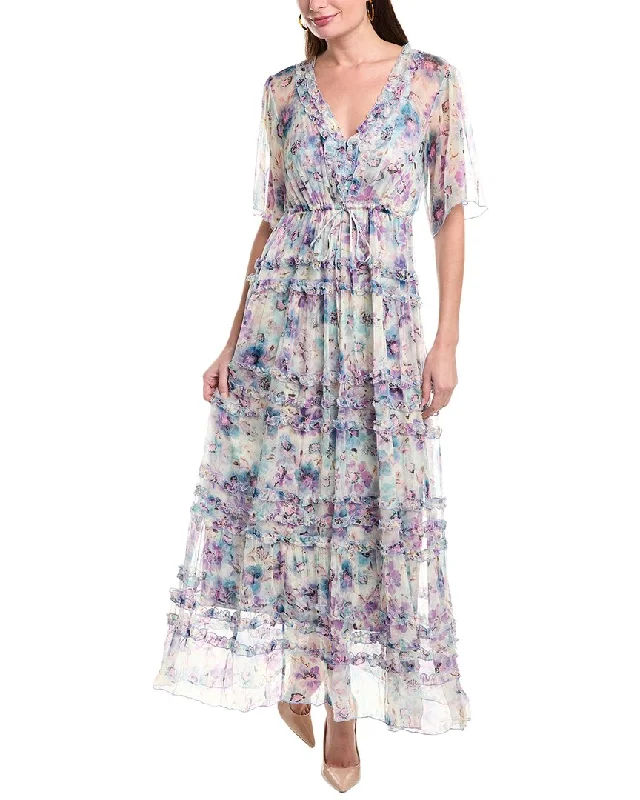 Timeless Women's Outfit Now on Sale for Chic Urban Styles Johnny Was Glinda Silk Maxi Dress