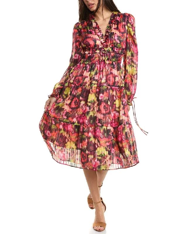 Women's Romantic Outfit Vintage Elegance Stellah Midi Dress