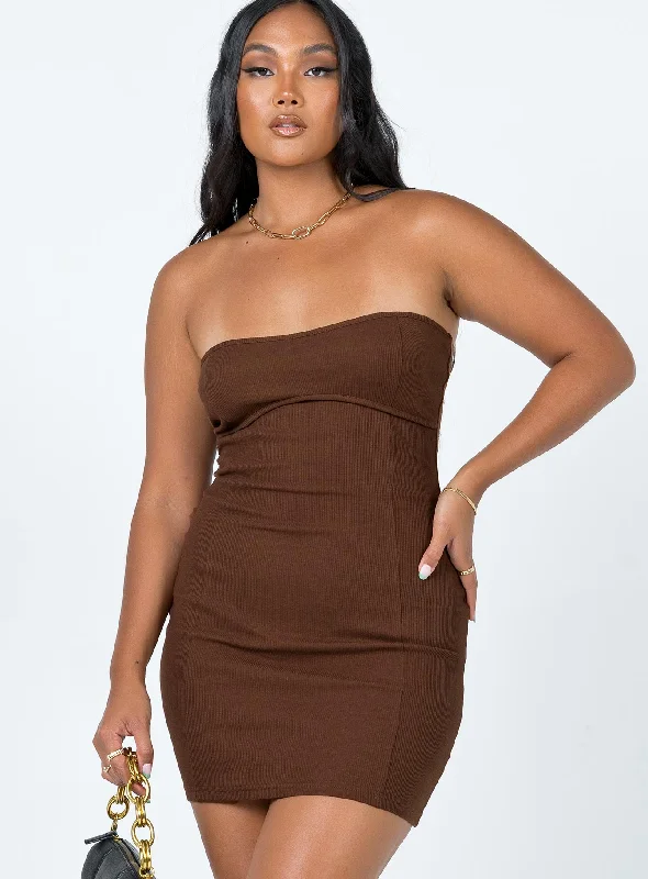 Women's Classic Outfit Iva Mini Dress Brown