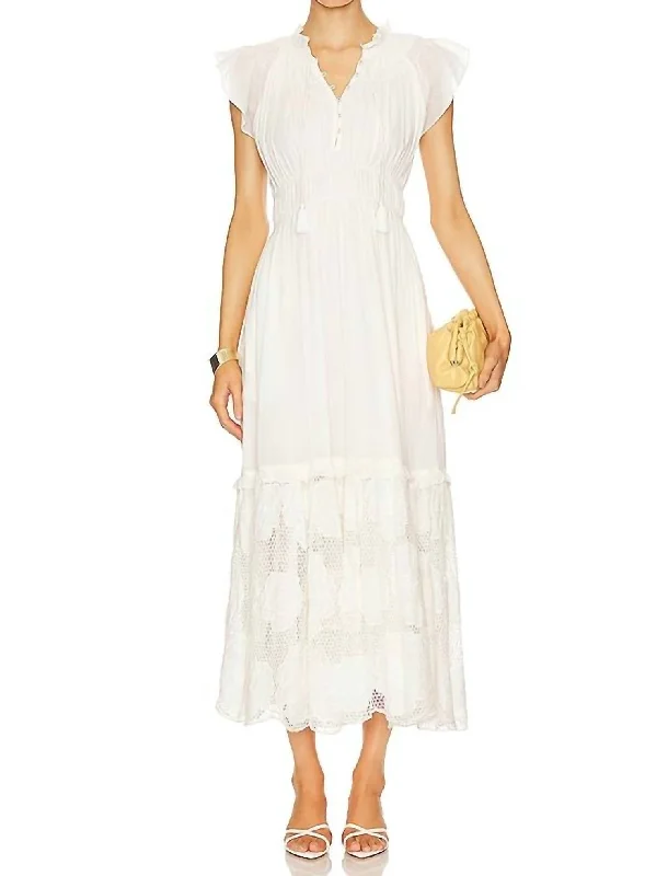 Women's Work Apparel Discounts on Casual Weekend Styles Kristen Maxi Dress In Ivory