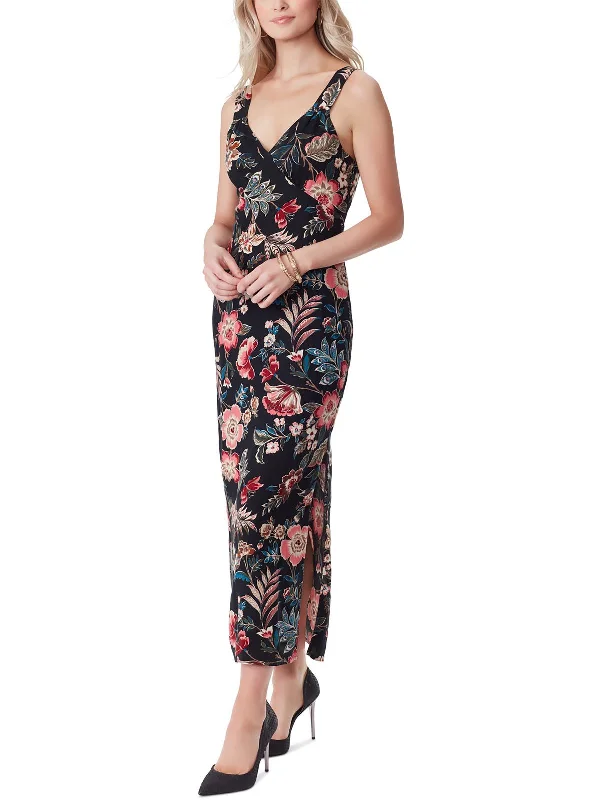 Chic Women's Garments Modern Romance Rosalyn Womens Floral Sleeveless Maxi Dress