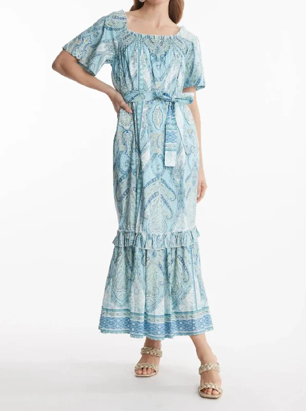 Women's Garments Huge Savings on Parisian Styles Erin Off The Shoulder Maxi Dress In Paisley