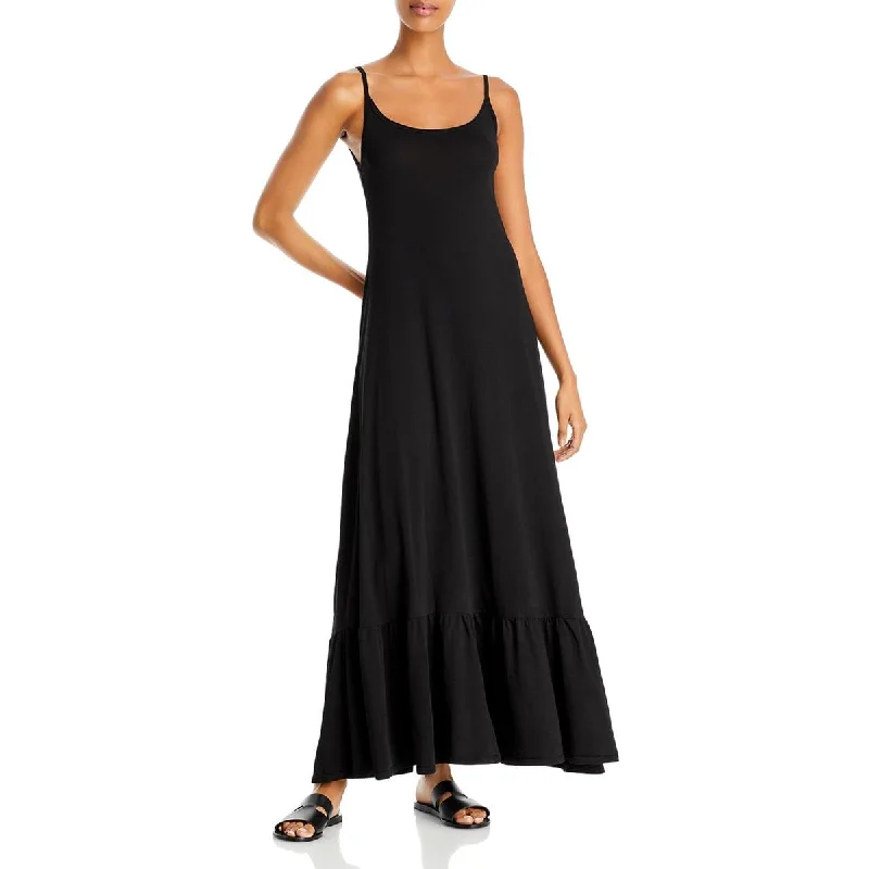 Women's Holiday Outfit Romantic Date - Night Ensemble Womens Cotton Gathered Maxi Dress