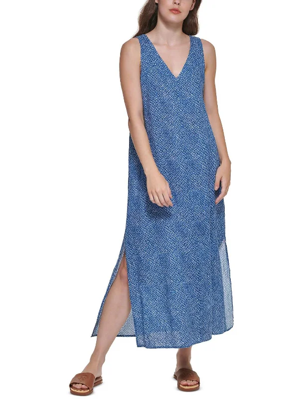 Women's Transitional Outfit Refined Simplicity Womens Printed Long Maxi Dress