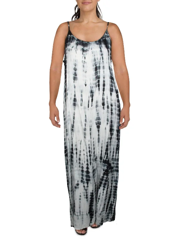 Affordable Women's Attire Parisian Effortless Chic Style Womens Tie Dye Summer Maxi Dress