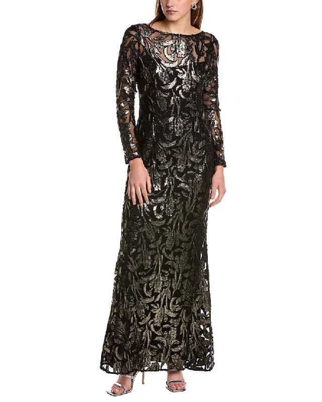 Women's Clothes And Apparel Sets Final Clearance Adrianna Papell Fil Coupe Maxi Dress