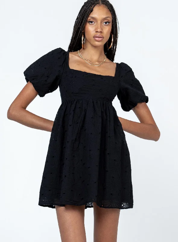 Women's Trendy Apparel Dreamy Draping Cami Mini Dress Black