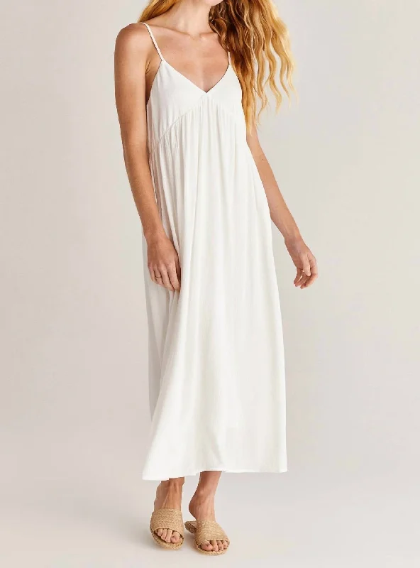 Sustainable Women's Clothing Boho - Chic Festival - Ready Style Atlas Midi Dress In White