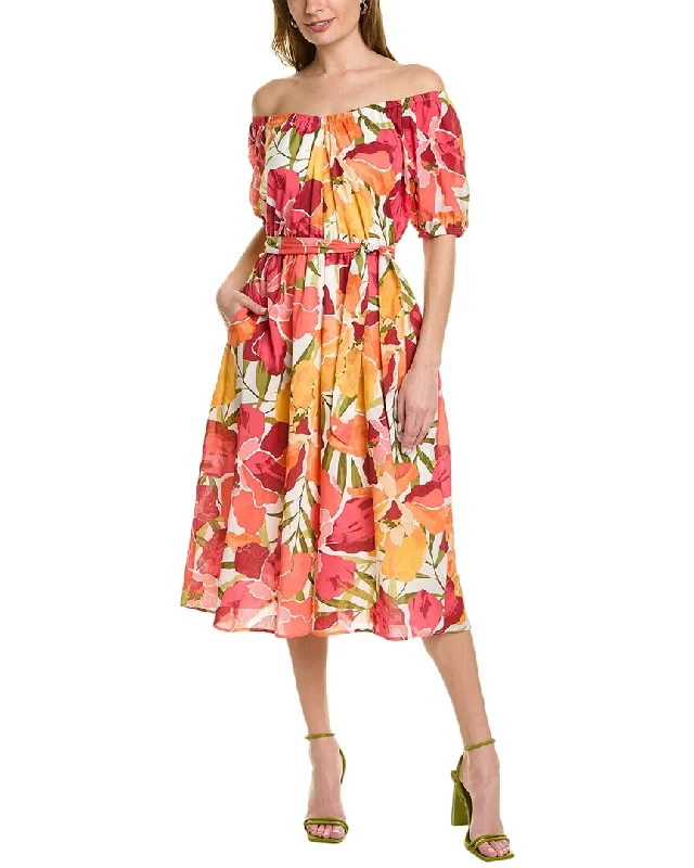 Women's Festive Attire Mid - Season Sale Maggy London Belted Midi Dress