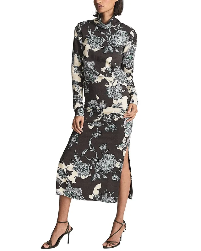 Women's Weekend Outfit Chic Urban Fashion Look REISS Theresa Midi Dress