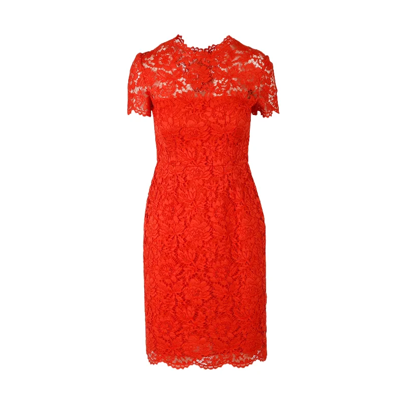 Women's Trendy Attire Father's Day Deals Valentino Lace Midi Dress - '10s