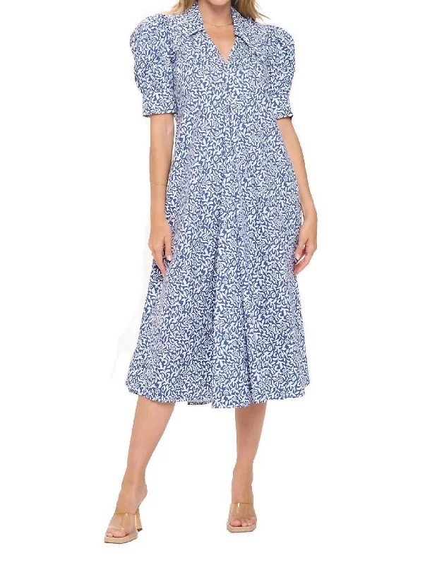 Women's Classic Outfit Final Clearance Bryan Midi Dress In Blue