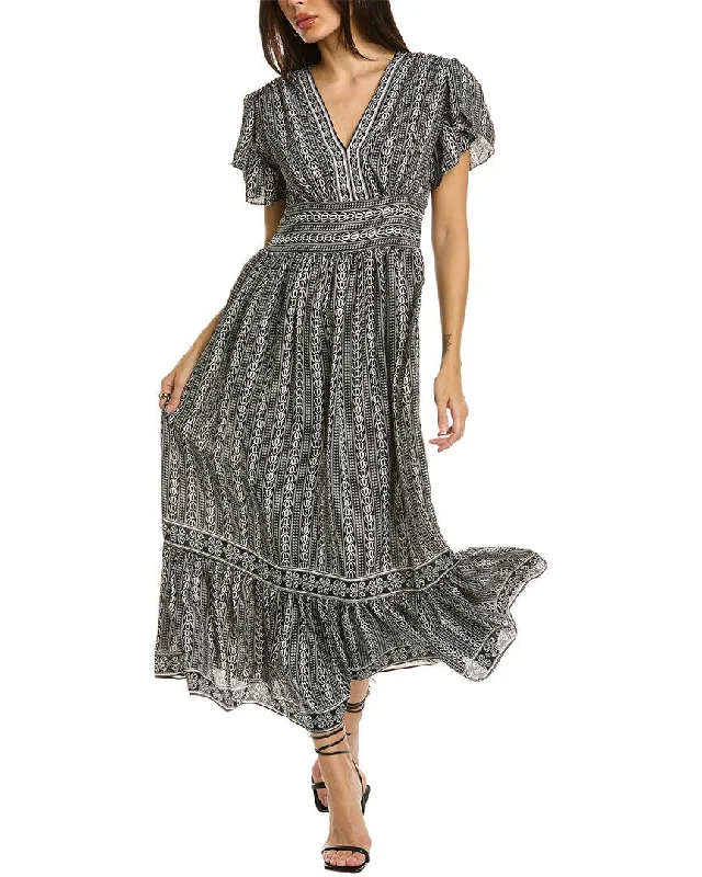 Stylish And Comfortable Clothing For Women Limited Quantities Max Studio V-Neck Tiered Maxi Dress