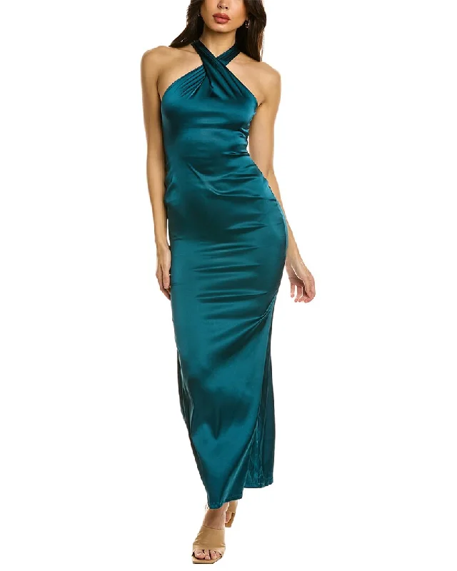 Timeless Women's Apparel Grab Romantic Date - Night Styles Now To My Lovers Halter Maxi Dress