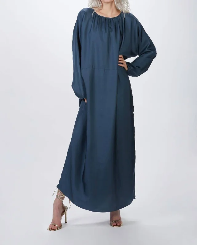 Comfortable Women's Clothes Limited Quantities The Rhodes Maxi Dress In Lake Blue