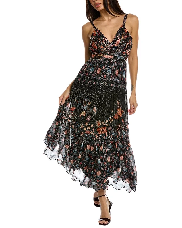 Women's Travel Attire Boho - Chic Festival - Ready Style Hemant & Nandita Tiered Midi Dress