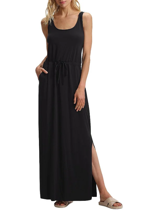 Women's Plus-Size Casual Outfit Charming Silhouette Womens Sleeveless Long Maxi Dress