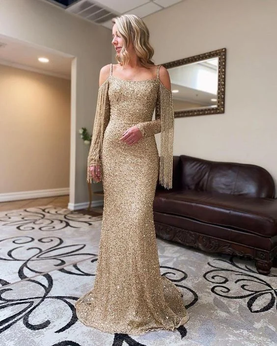 Women's Luxury Apparel Last Chance Sale Sparkly Sexy Evening Dresses Beaded Mermaid Prom Dresses Sequined Formal Party Second Reception Gowns   cg17858