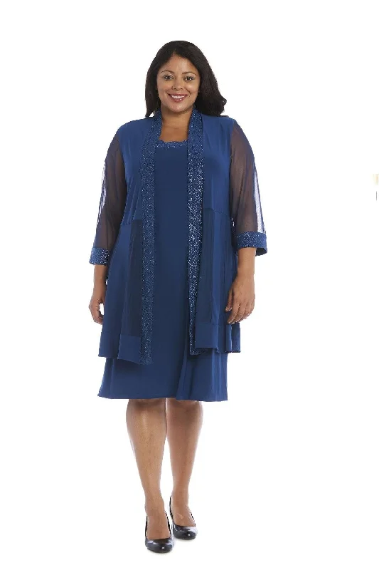 Women's Professional Apparel Limited - Stock R&M Richards 8993W Short Plus Size Formal Dress Sale