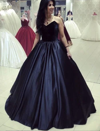 Women's Stylish Vacation Attire Velvet Corset Floor Length Ball Gowns Prom Dresses  cg5043