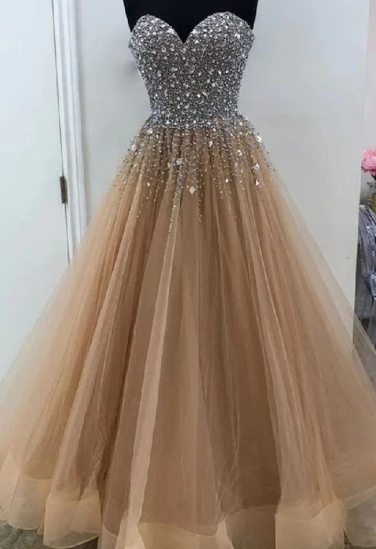 Sustainable Fashion Clothing For Women Subtle Sophistication Women Beads Prom Dresses Long Sweetheart Evening Gowns Formal Party Dress YPD322