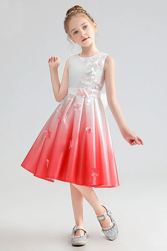 Chic Women's Attire Now on Sale for Chic Urban Styles Cute Sleeveless Flower Girl Dresses With Bow Belt