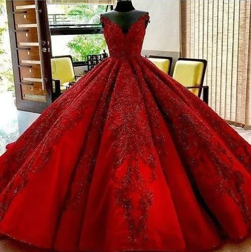 Women's Outfit For The Office Long Floor Length ball gown quinceanera dresses Evening Dresses Glamorous Prom Dress burgundy Graduaction Dresses  cg6326