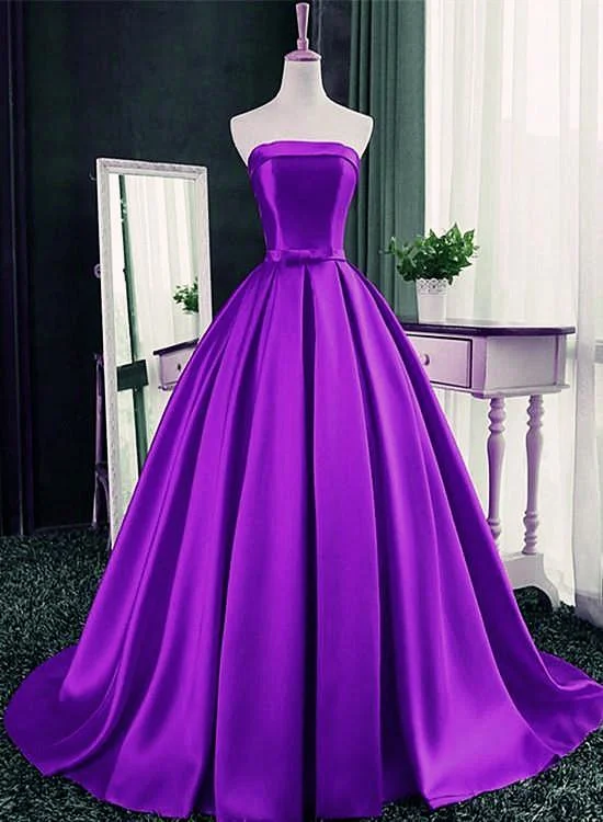 Women's Clothing And Garments Sets Seasonal Trend Charming Dark Red Satin Scoop Ball Gown Formal Dress, Quinceanera Dress prom dress   cg16280