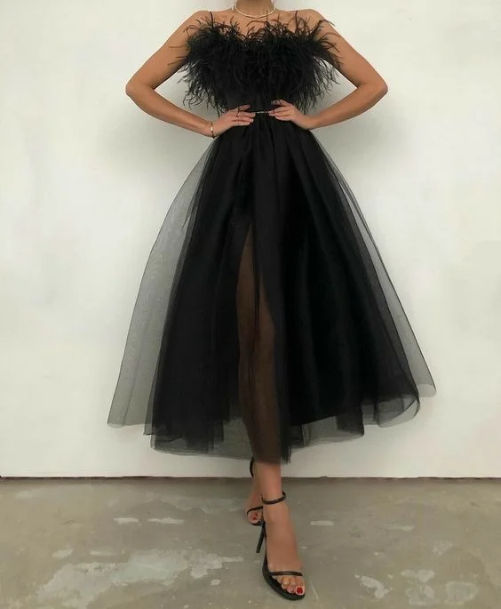 Women's Work Apparel Holiday Sale Sexy Evening Dress A-Line Tulle Formal Prom Gown Party Dress   cg17871