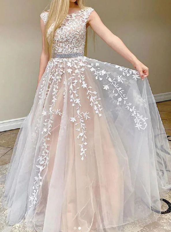 Modern Women's Clothes Casual Elegance Women Lace Prom Dresses Long Appliques Evening Gowns Formal Party Dress YPD526