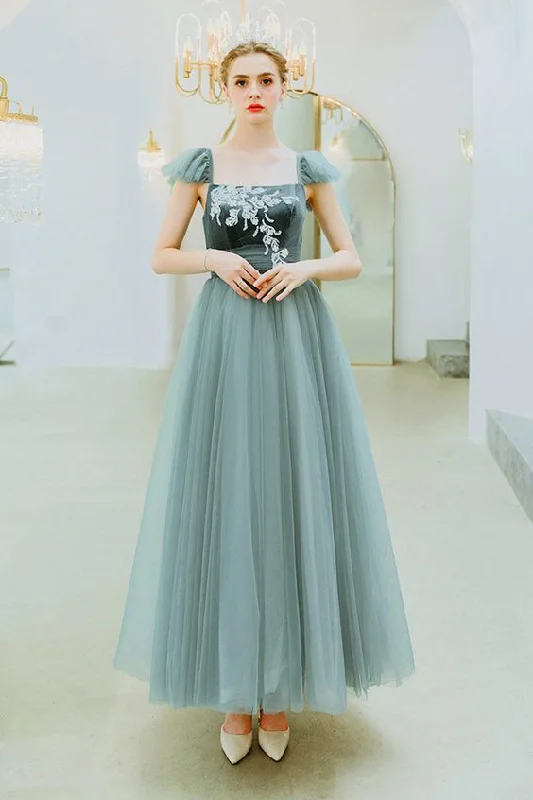 Women's Professional Outfit Charming Prom Dress,A-Line Prom Gown, Appliques Prom Dress, Scoop Prom Gown   cg6359