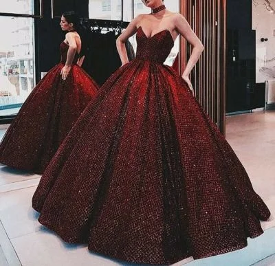 Women's Outerwear Garments Summer Splash Sale Vintage Ball Gown Strapless Burgundy Sequin Long Length Prom Dresses Birthday Outfits C3562