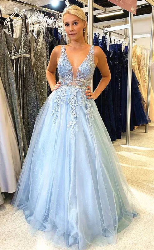 Vintage Clothing For Women modest blue prom dresses, ball gown prom dresses, princess ball gowns graduation party dresses  cg7506