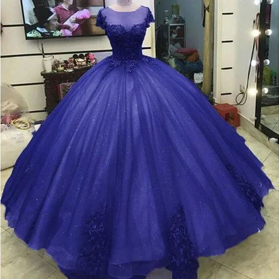 Women's Vacation Attire Ball Gown Princess Prom Dresses Lace Appliqued Victorian Formal gowns cg5457