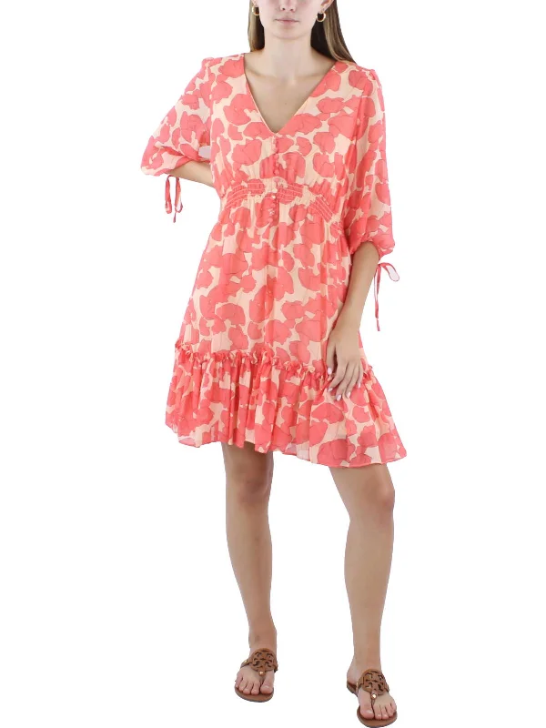 Women's Office Outfit Limited - Time Bundle Womens Floral Print Chiffon Sundress