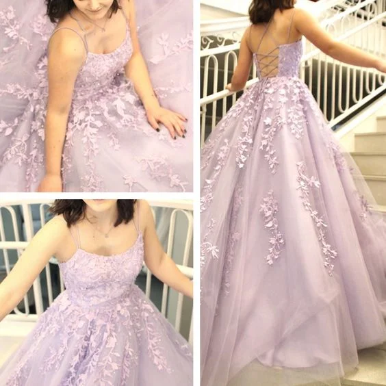 Stylish Women's Apparel sweet lilac lace appliques 16 dress ball gown prom Dress   cg9404