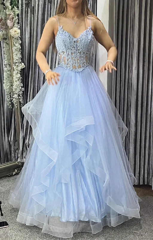 Women's Casual Apparel For Weekends Y2K Nostalgic Fashion Look Women Lace Prom Dresses Long Appliques Evening Gowns Formal Party Dress YPD552