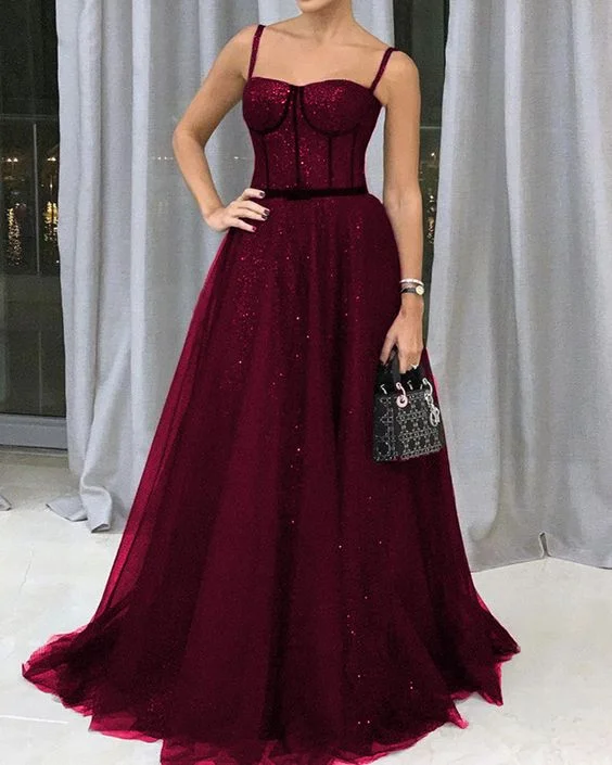 Women's Everyday Clothes Glitter Sequin Sweetheart Evening Dress Long 2020 Formal Prom Gown   cg7764