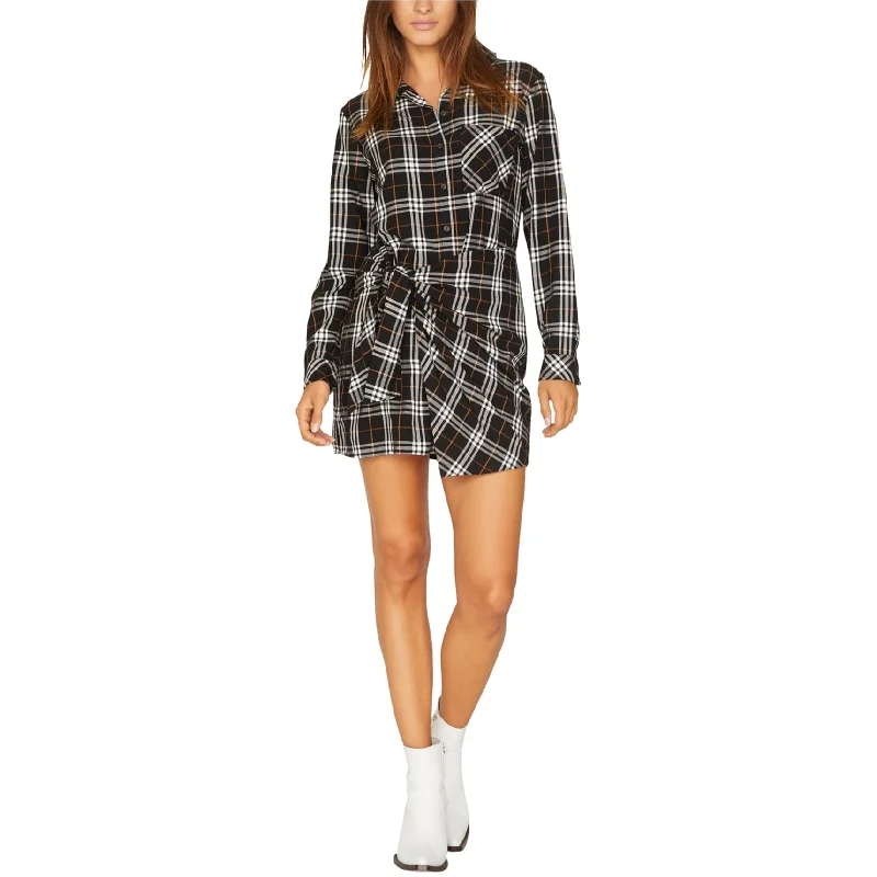 Women's Holiday Outfit Modern Romance Sanctuary Clothing Womens Plaid Shirt Dress